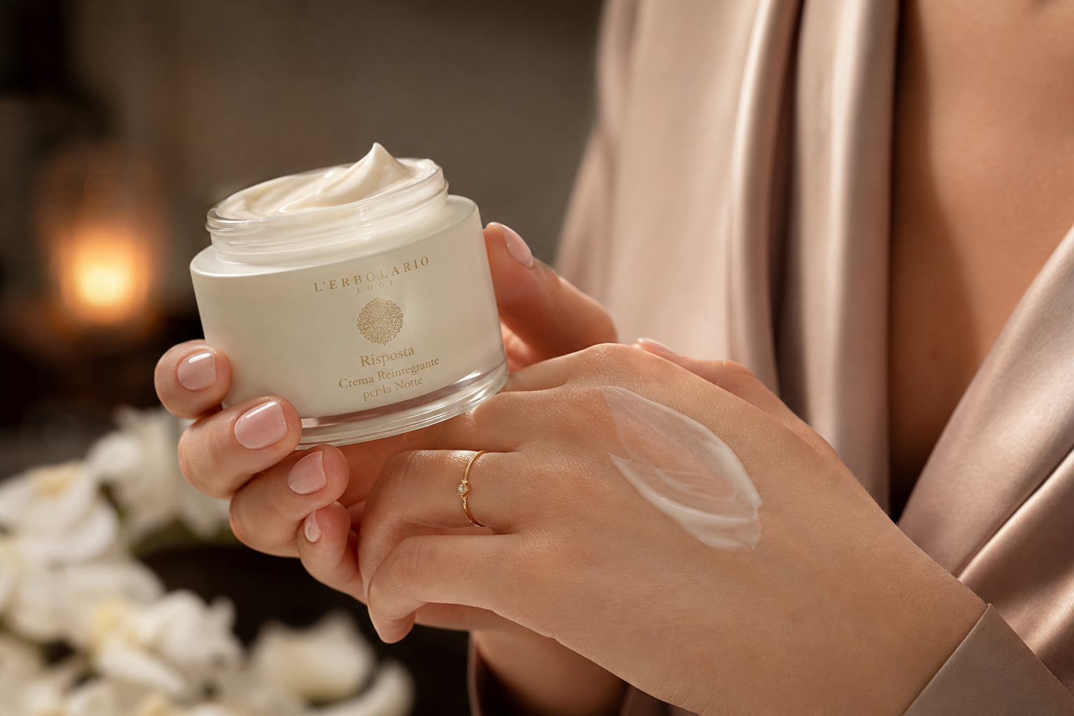 Crema Notte Mani — Applicazione